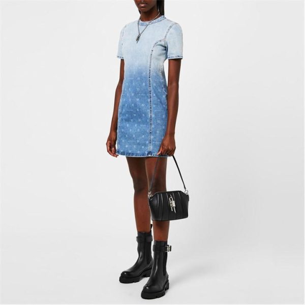 GIVENCHY Denim Mini Dress - Blue