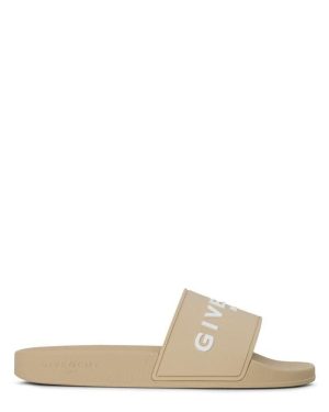 GIVENCHY Women'S Logo Sliders - Beige