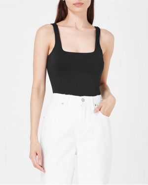 GOOD AMERICAN Modern Scuba Bodysuit - Black