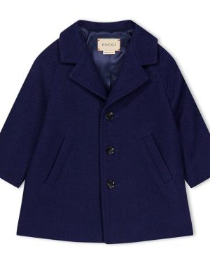 GUCCI Wool Coat Babies - Blue