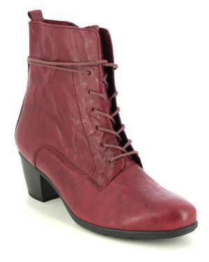 Gabor Easton Lace National Red leather Womens Heeled Boots 35.521.55 in a Plain Leather in Size 7