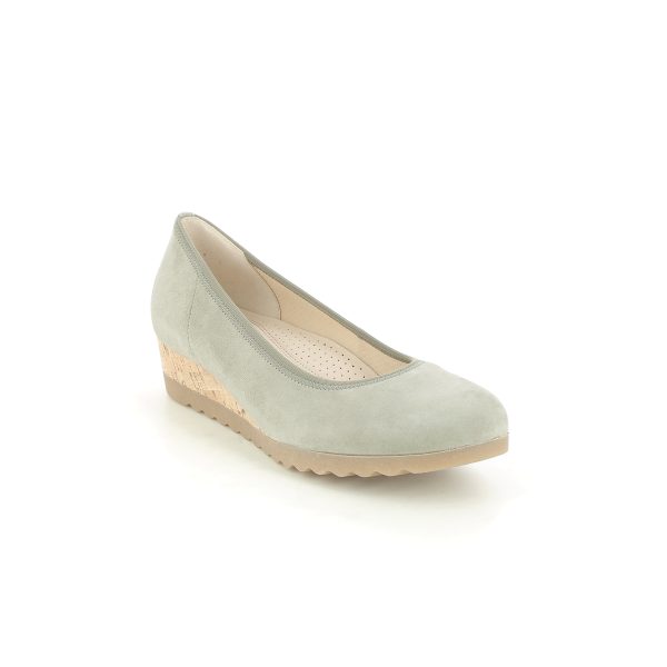 Gabor Epworth Olive suede Womens Wedge Heels 22.641.12 in a Plain Suede Leather in Size 6