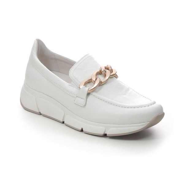 Gabor Factor Trainer Off White Womens loafers 26.485.61 in a Plain Leather in Size 7