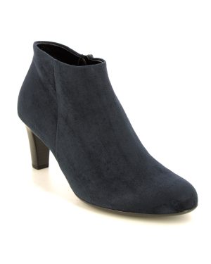 Gabor Fatale Navy Womens Heeled Boots 95.850.46 in a Plain Leather in Size 6.5