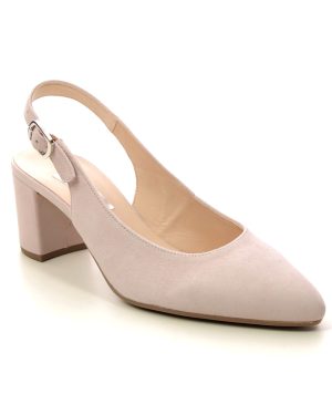 Gabor Helmsdale Nude Suede Womens Slingback Shoes 21.540.10 in a Plain Suede Leather in Size 6.5