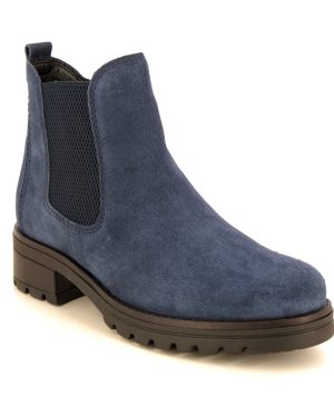 Gabor Sallis Agenda Navy suede Womens Chelsea Boots 92.781.36 in a Plain Suede Leather in Size 4.5
