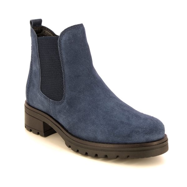 Gabor Sallis Agenda Navy suede Womens Chelsea Boots 92.781.36 in a Plain Suede Leather in Size 4.5