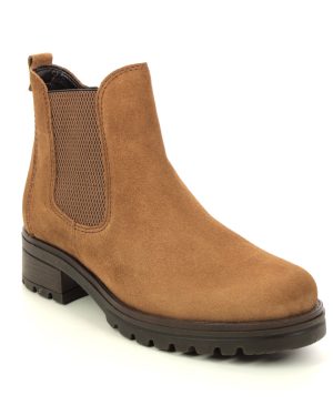 Gabor Sallis Agenda Tan suede Womens Chelsea Boots 92.781.43 in a Plain Suede Leather in Size 6.5