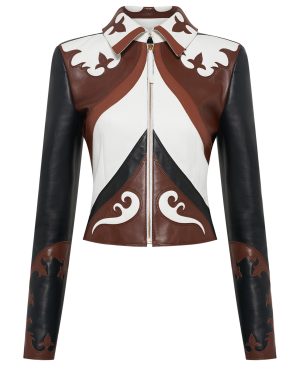 Gabriela Hearst - Albie Paneled Leather Jacket - Multi - XS - Moda Operandi
