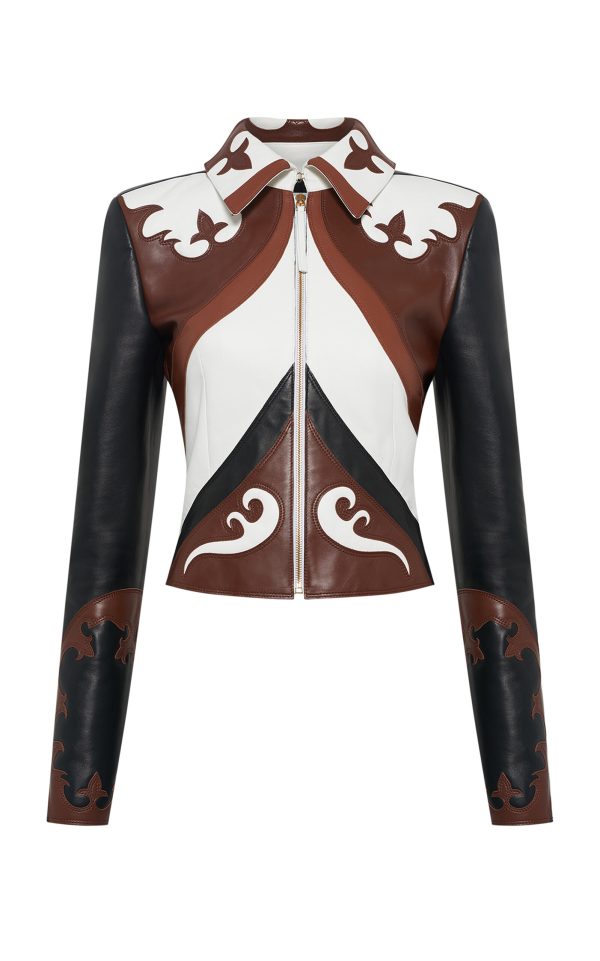Gabriela Hearst - Albie Paneled Leather Jacket - Multi - XS - Moda Operandi