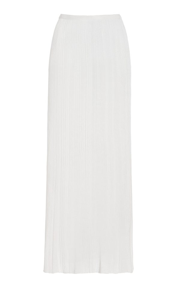 Gabriela Hearst - Daniella Knit Silk Maxi Skirt - Ivory - S - Moda Operandi