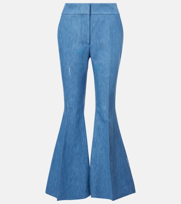 Gabriela Hearst Marsh cotton and linen flared pants