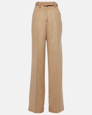 Gabriela Hearst Norman high-rise silk wide-leg pants