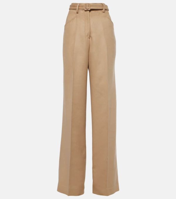 Gabriela Hearst Norman high-rise silk wide-leg pants