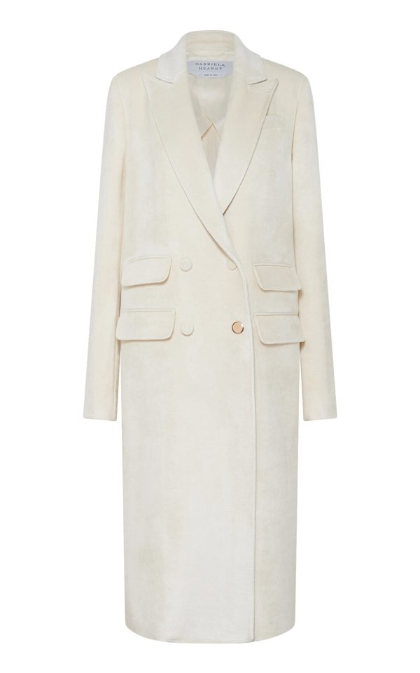 Gabriela Hearst - Reed Tailored Silk-Wool Coat - Ivory - IT 38 - Moda Operandi