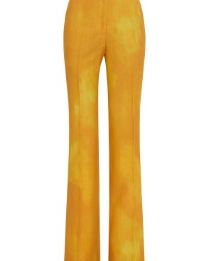 Gabriela Hearst - Vesta Dyed Wool Straight-Leg Pants - Yellow - IT 36 - Moda Operandi