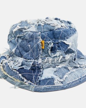 Gallery Dept. Blue Recycled Denim Rodman Bucket Hat M