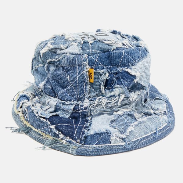 Gallery Dept. Blue Recycled Denim Rodman Bucket Hat M