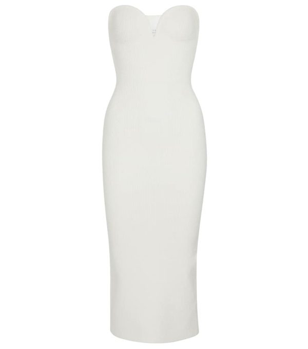 Galvan Thalia strapless midi dress