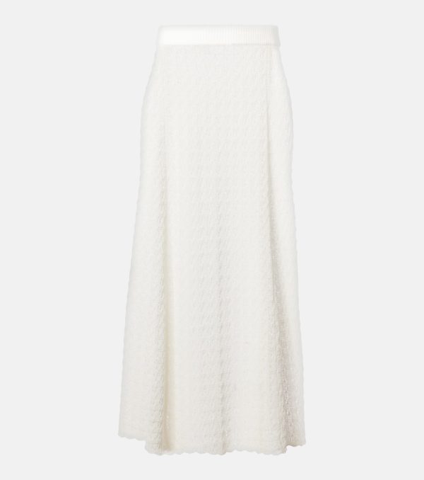 Ganni Crochet maxi skirt