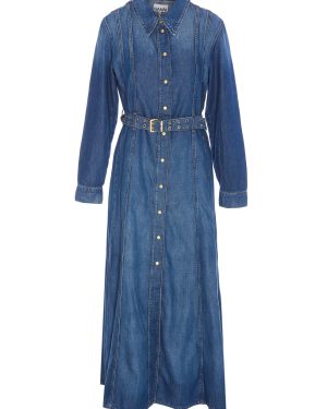 Ganni Denim Maxi Dress