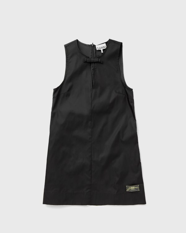 Ganni Duchesse Nylon Mini Dress women Dresses black in size:L