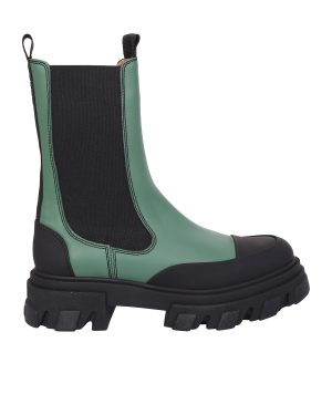 Ganni Leather Chelsea Boots