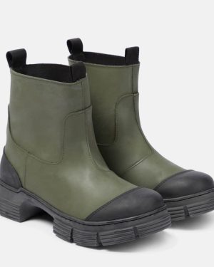 Ganni Rubber ankle boots