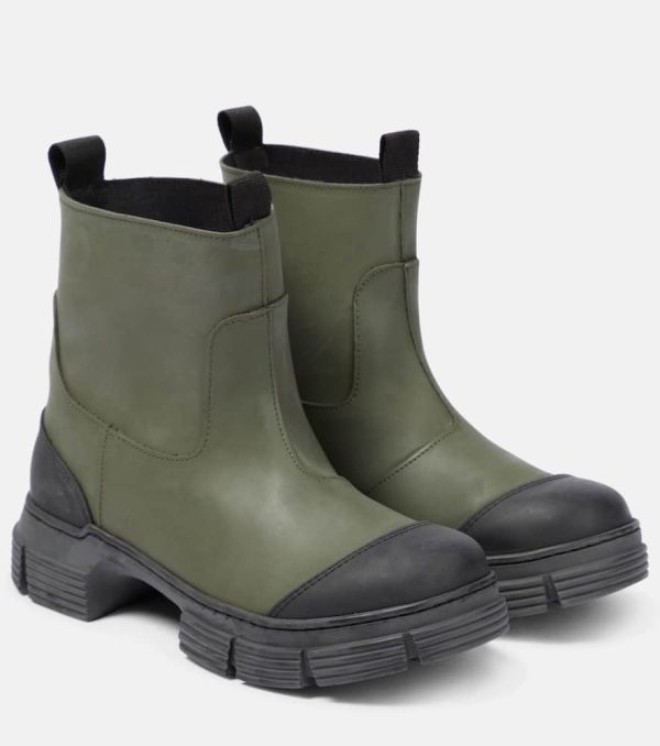 Ganni Rubber ankle boots