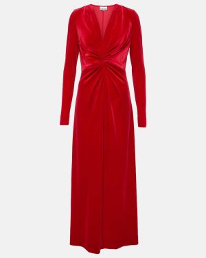 Ganni Velvet midi dress