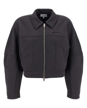 Ganni heavy Terry Jersey Bomber Jacket