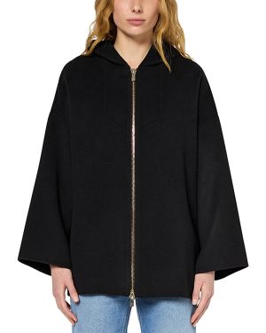 Gerard Darel Solene Wool Hooded Coat