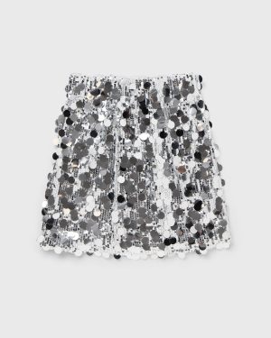 Gestuz GlittaGZ mini skirt women Skirts silver in size:M