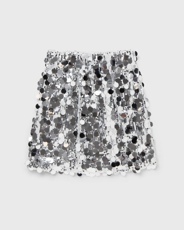 Gestuz GlittaGZ mini skirt women Skirts silver in size:M