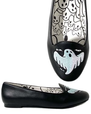 Ghost Icon Women's Ballet Flat | Halloween Shoes