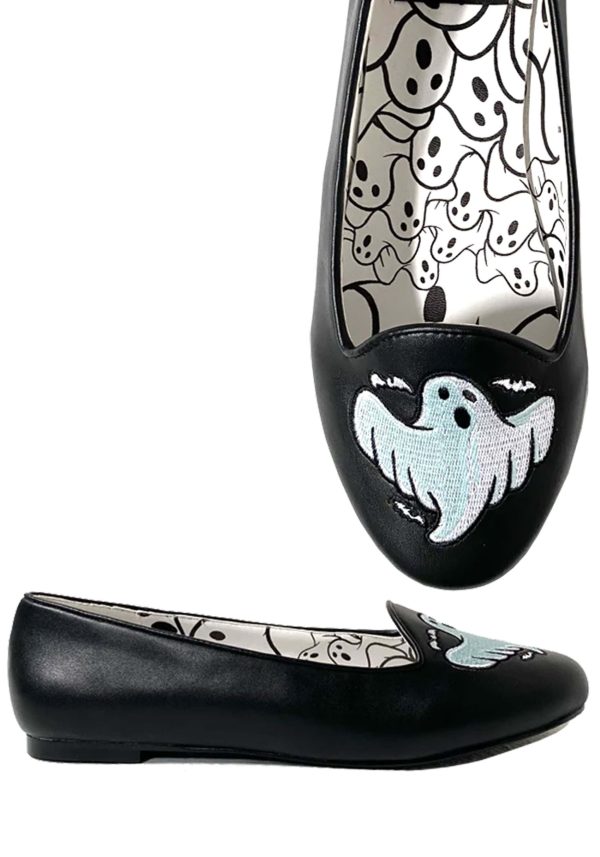 Ghost Icon Women's Ballet Flat | Halloween Shoes