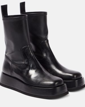 Gia Borghini Rosie faux leather platform ankle boots