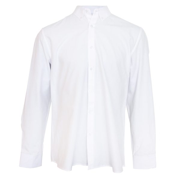 Gianni Savicci Regular Fit Oxford Shirt - White - 16.5IN | TJ Hughes