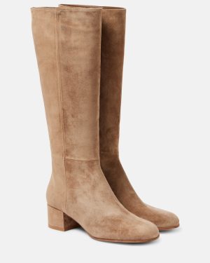 Gianvito Rossi 45 suede knee-high boots