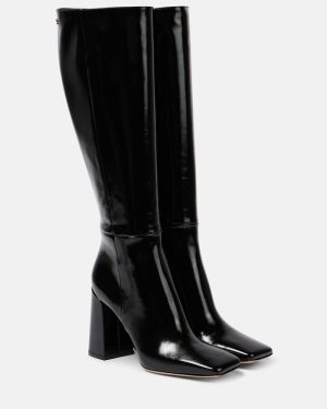 Gianvito Rossi 95 patent leather knee-high boots