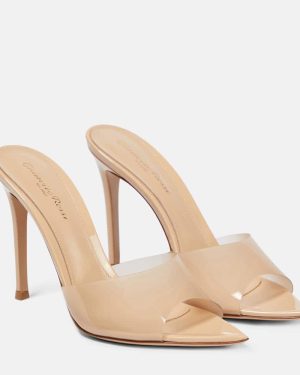 Gianvito Rossi Elle 105 TPU and patent leather mules