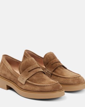 Gianvito Rossi Harris suede loafers