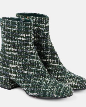 Gianvito Rossi Joelle 45 boucle tweed ankle boots