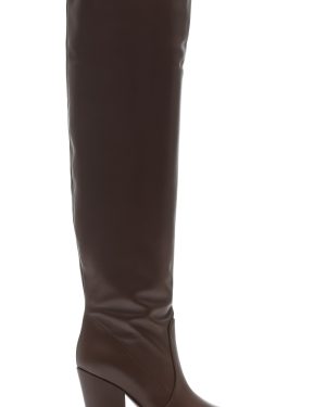 Gianvito Rossi - Leather Over-The-Knee Boots - Brown - IT 41 - Moda Operandi