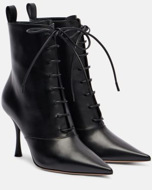 Gianvito Rossi Leather lace-up boots