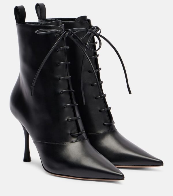 Gianvito Rossi Leather lace-up boots