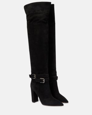 Gianvito Rossi Suede over-the-knee boots