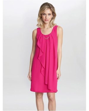 Gina Bacconi Clarissa A-Line Dress - Pink