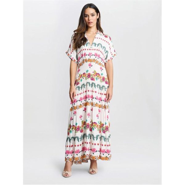 Gina Bacconi Sasha Floral Shirt Dress - Multi