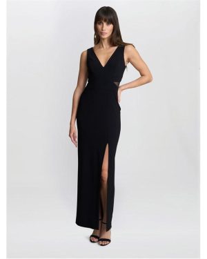 Gina Bacconi Wendy Cut Out Dress - Black